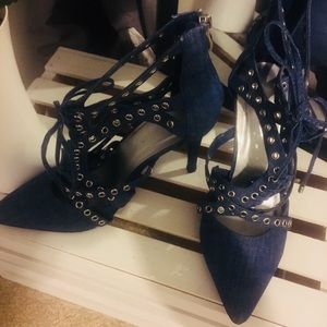 Denim Heels